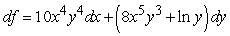 <strong>Find the total differential of . </strong> A) B) C) D)