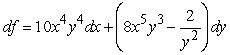 <strong>Find the total differential of . </strong> A) B) C) D)