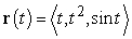 <strong>Match the vector-valued function with its graph. </strong> A) B) C) D)