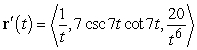 <strong>Find the derivative of the given vector-valued function. </strong> A) B) C) D)