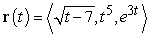 <strong>Find the derivative of the given vector-valued function. </strong> A) B) C) D)