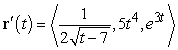 <strong>Find the derivative of the given vector-valued function. </strong> A) B) C) D)