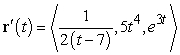 <strong>Find the derivative of the given vector-valued function. </strong> A) B) C) D)