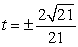 <strong>Find all values of t such that is parallel to the xy-plane. </strong> A) B) C) D)