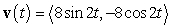 <strong>Find the velocity function for the given position function. </strong> A) B) C) D)