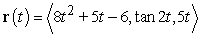 <strong>Find the acceleration function for the given position function. </strong> A) B) C) D)