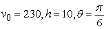 <strong>A projectile is fired with initial speed feet per second from a height of h feet at an angle of above the horizontal. Assuming that the only force acting on the object is gravity, find the horizontal range. Round to the nearest tenth of a foot. </strong> A) 216.6 ft B) 836.6 ft C) 231.4 ft D) 1448.8 ft