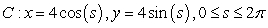 <strong>Which of the following is an arc length parameterization of the given two-dimensional curve? The circle of radius 4 centered at the origin</strong> A) B) C) D)