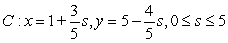 <strong>Which of the following is an arc length parameterization of the given two-dimensional curve? The line segment from to </strong> A) B) C) D)