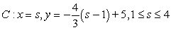 <strong>Which of the following is an arc length parameterization of the given two-dimensional curve? The line segment from to </strong> A) B) C) D)