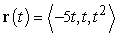Find the binormal vector   at t = 2.  