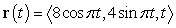 Find the binormal vector   at   .  