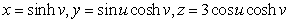 Which of the following is the graph of the given parametric surface?