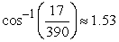 <strong>Compute the angle between the vectors. Round your answer to two decimal places. </strong> A) B) C) D)