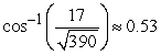 <strong>Compute the angle between the vectors. Round your answer to two decimal places. </strong> A) B) C) D)