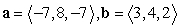 <strong>Compute the cross product a × b. </strong> A) B) C) D)