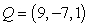 <strong>Find the distance from the point Q to the given line. Round to the nearest thousandth. , line through and </strong> A) 14.036 B) 0.644 C) 11.460 D) 12.992