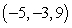 <strong>Find an equation of the given plane. The plane containing the point with normal vector </strong> A) -5x - 3y + 9z = -30 B) 9x - 8y - z = 0 C) 9x - 8y - z = -30 D) 9x - 8y - z = 1