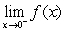 <strong>For the function graphed below, identify or state that the limit does not exist. </strong> A) 1 B) 2 C) 3 D) does not exist