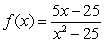 Find all discontinuities. For each discontinuity that is removable, define a new function that removes the discontinuity.