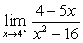 <strong>Determine the limit. Answer with a number, , or that the limit does not exist.</strong> A) B) C) 0 D) 16 E) The limit does not exist.
