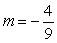 <strong>Find the slope m of the line through the given points. A (5, -2) and B (1, -11)</strong> A) B) C) D)