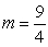 <strong>Find the slope m of the line through the given points. A (5, -2) and B (1, -11)</strong> A) B) C) D)