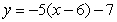 <strong>Find an equation of the line through the point and parallel to the line .</strong> A) B) C) D)