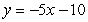 <strong>Find an equation of the line through the point and perpendicular to the line .</strong> A) B) C) D)