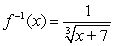 <strong>Determine whether the function has an inverse (is one-to-one). If so, find the inverse. </strong> A) B) C) D) The function has no inverse.