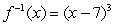 <strong>Determine whether the function has an inverse (is one-to-one). If so, find the inverse. </strong> A) B) C) D) The function has no inverse.