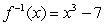 <strong>Determine whether the function has an inverse (is one-to-one). If so, find the inverse. </strong> A) B) C) D) The function has no inverse.