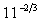 Convert   into fractional or root form.