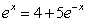 Solve the equation for x.  