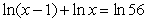 Solve the equation for x.  