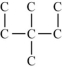 <strong>This is the carbon skeleton for one of the isomers of heptane,C<sub>7</sub>H<sub>16</sub>,with the hydrogen atoms omitted.Which structure is not an isomer of the structure shown? </strong> A) B) C) D)