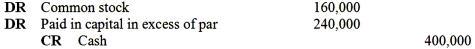 <strong>Which one of the following is the entry to record the original sale of the stock?</strong> A) B) C) D)