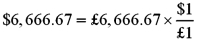 <strong>Value a 1-year call option written on £10,000 with an exercise price of $2.00 = £1.00. The spot exchange rate is $2.00 = £1.00; The U.S. risk-free rate is 5% and the U.K. risk-free rate is also 5%. In the next year, the pound will either double in dollar terms or fall by half (i.e. u = 2 and d = ½). Hint: H = ⅔.</strong> A)$6,349.21 B) C) D)None of the above