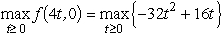 For convenience,we can convert from minimization to maximization by considering f(x)= -g(x).(Section 13.5 in the textbook also describes how the procedure can be adjusted to perform minimization directly.)Thus,the equivalent problem becomes Maximize f(x)= -2 - + 4x<sub>1</sub> + 2x<sub>1</sub>x<sub>2</sub>.Taking the partial derivatives,we have , .Since \varepsilon = 1,we will stop the gradient search procedure when the current trial solution yields ≤ 1 for j = 1 and 2.Starting from (x<sub>1</sub>,x<sub>2</sub>)= (0,0),the gradient search procedure proceeds as summarized in the following table: At the beginning of iteration 4,both partial derivatives (0 and 1)are ≤ 1,so the procedure stops with x<sub>1</sub> = 1.5 and x<sub>2</sub> = 1 as the desired approximation of an optimal solution (which happens to be x<sub>1</sub> = 2 and x<sub>2</sub> = 2).To elaborate further on how the above table was obtained,at iteration 1, = f (4t,0)= -2(4t)<sup>2</sup> - 0<sup>2</sup> + 4(4t)+ 2(4t)(0)= -32t<sup>2</sup> + 16t.Because f (4t*,0)= and = -64t + 16 = 0,it follows that t* = 0.25.The calculations for iterations 2 and 3 follow the same pattern.