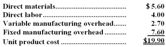 <strong>A customer has requested that Inga Corporation fill a special order for 2,000 units of product K81 for $25.00 a unit.While the product would be modified slightly for the special order,product K81's normal unit product cost is $19.90: Direct labor is a variable cost.The special order would have no effect on the company's total fixed manufacturing overhead costs.The customer would like modifications made to product K81 that would increase the variable costs by $1.20 per unit and that would require an investment of $10,000 in special molds that would have no salvage value. This special order would have no effect on the company's other sales.The company has ample spare capacity for producing the special order.If the special order is accepted,the company's overall net operating income would increase (decrease)by:</strong> A)$13,000 B)$(9,700) C)$10,200 D)$(2,200)