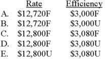 On the basis of this information,determine Alexis's labor rate variance and labor efficiency variance.