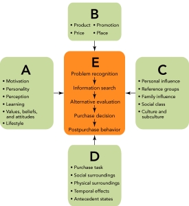 Figure 5-4 -Figure 5-4 above,D represents the __________ influences that can affect the consumer purchase decision process.