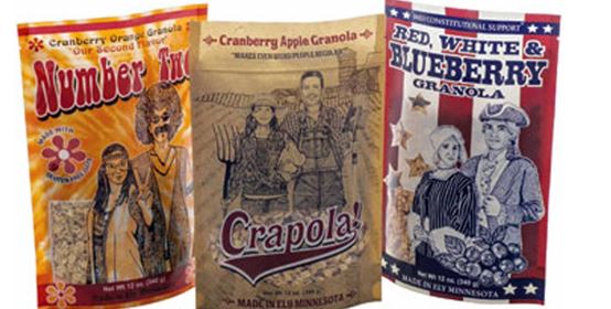 -The Crapola Granola products photo shown above best describes which of the following?