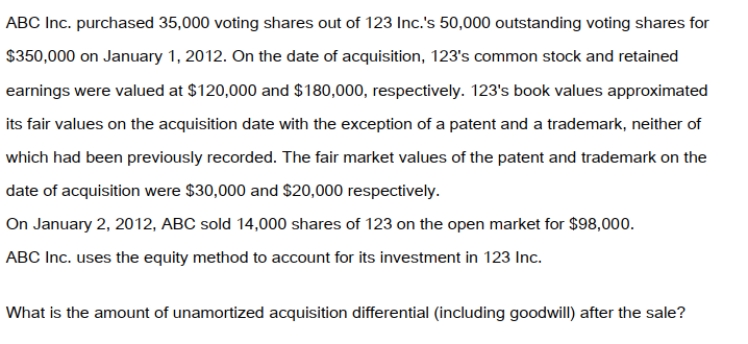<strong> </strong> A) $84,000. B) $140,000. C) $200,000. D) $300,000.
