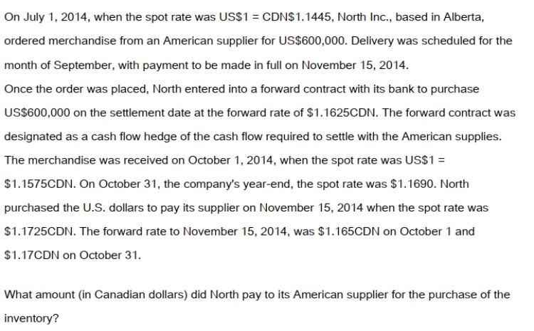 <strong> </strong> A) $686,700. B) $694,500. C) $697,500. D) $703,500.
