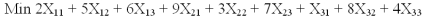 <strong>Which of the following is an objective function for the problem?</strong> A) B) C) D) E)None of the above.