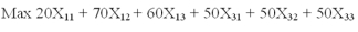 <strong>Which of the following is an objective function for the problem?</strong> A) B) C) D) E)None of the above.