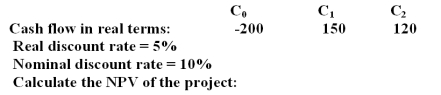 <strong>Given the following data for Project M: </strong> A) $51.70 B) $35.54 C) $45.21 D) None of the above