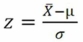 When computing probabilities for the sampling distribution of the sample mean, the z-statistic is computed as .