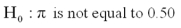 <strong>If a sign test is applied, what is the null hypothesis for a two-tailed test?</strong> A) B) C) D)